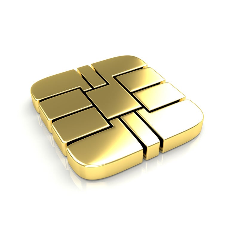 Gold payment chip